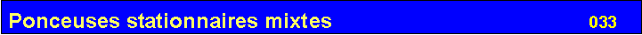 Zone de Texte: Ponceuses stationnaires mixtes                                           033         