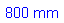 Zone de Texte: 800 mm