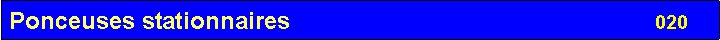 Zone de Texte: Ponceuses stationnaires                                                                                  020
